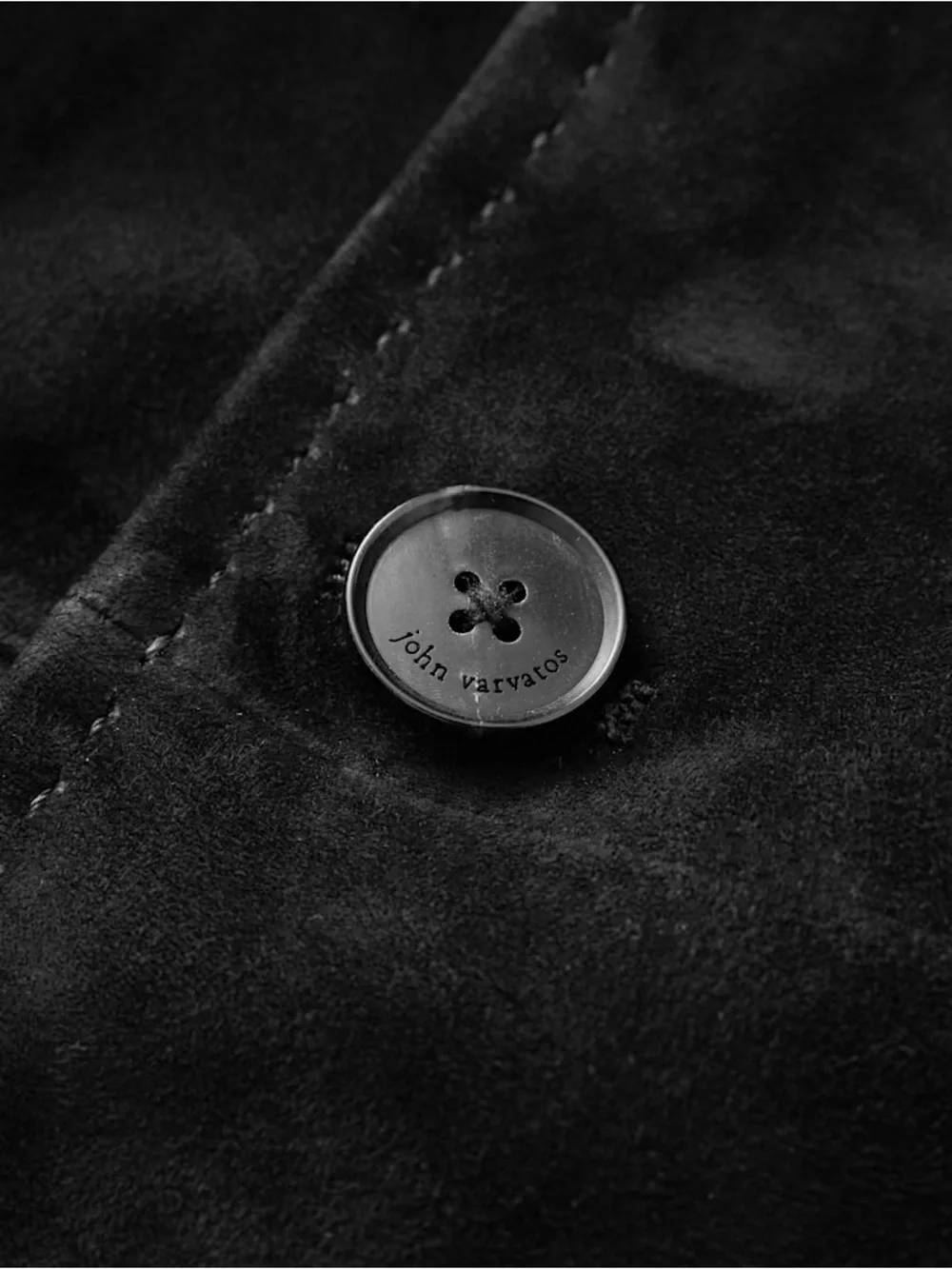 $2998 John Varvatos Collection Dunmore Suede Jacket EU 52 USA 42